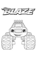 Blaze en de monsterwielen kleurplaat 4